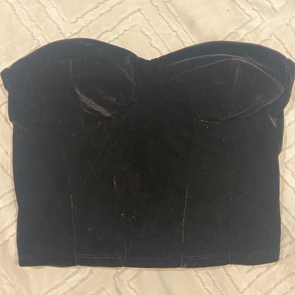 Velvet bustier